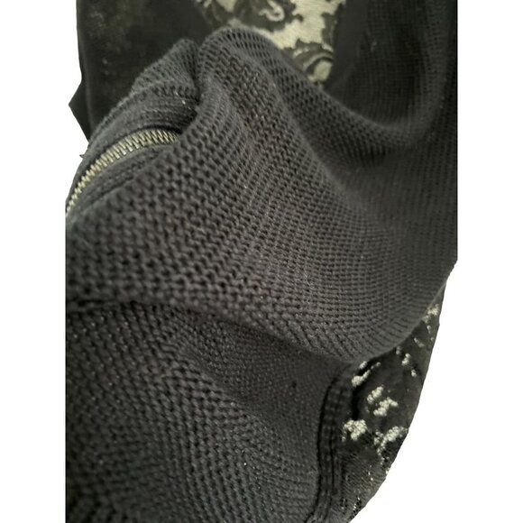 Robert Rodriguez Silk Cashmere Black Crewneck Lace Knit Sweater Vest Size Small - Picture 6 of 10
